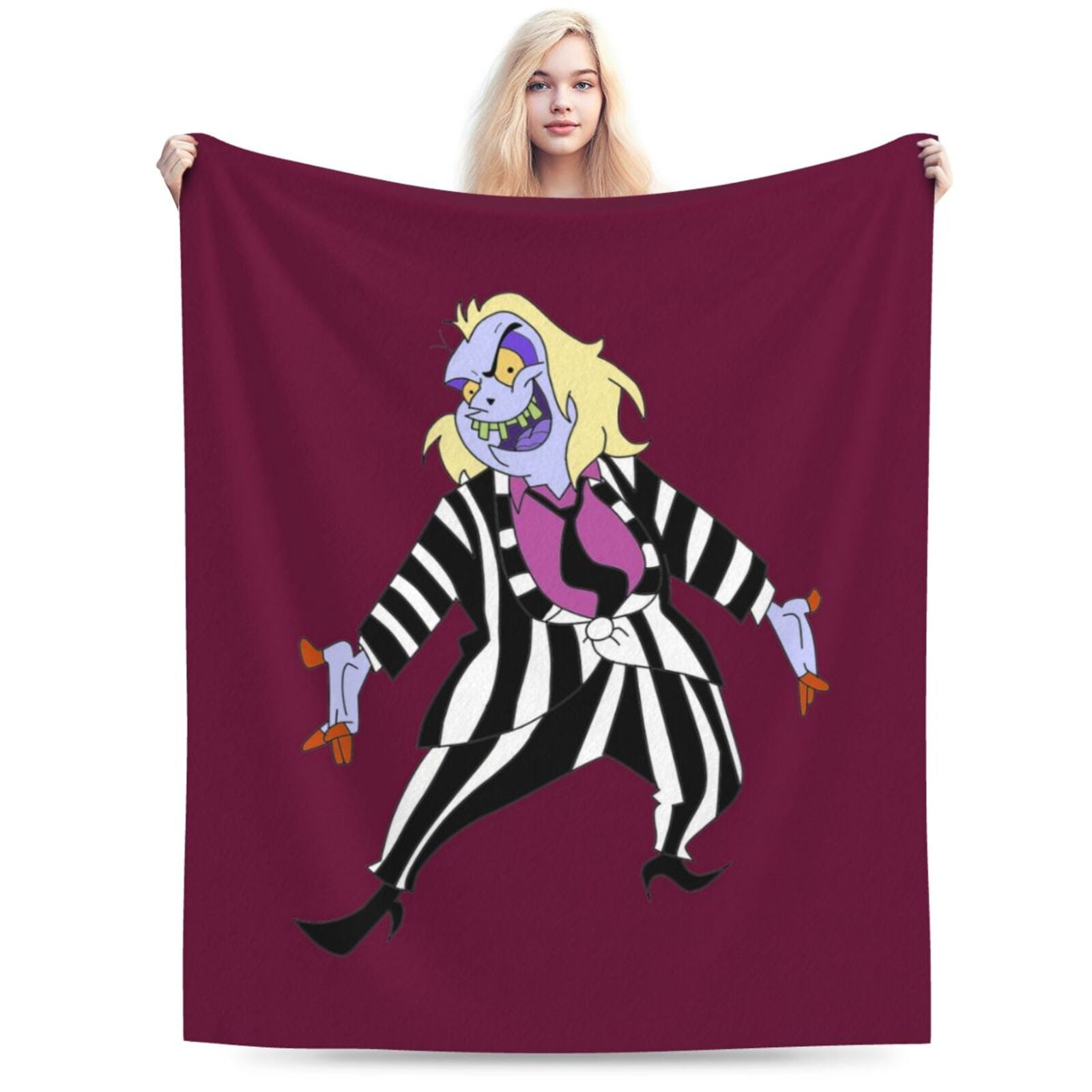 JWZPujrd Beetlejuice Beetlejuice 2024 Throw Blanket 80 x 60 inches