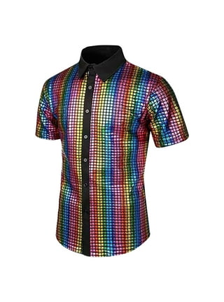 Rainbow flag button up shirt discount
