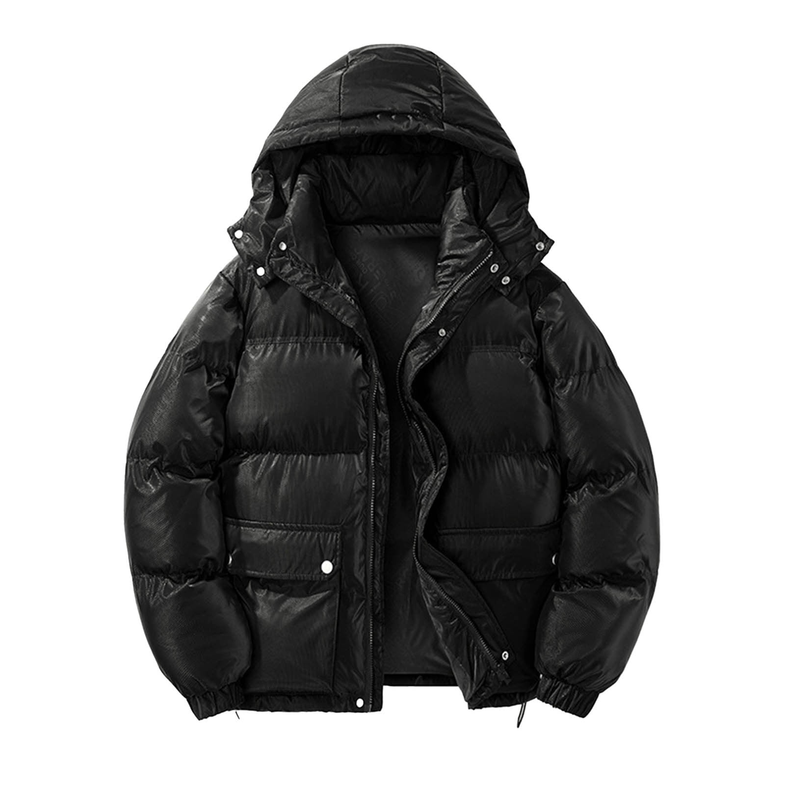 Men's Plus Size Zip Up Padded Puffer Jacket main image 1