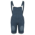 thumbnail image 1 of JWZUY Overall Shorts Men's Denim Bib Overalls Summer Casual Loose Fit Walk Shorts Knee Length Shortalls Jumpsuit Rompers Blue XXL, 1 of 8