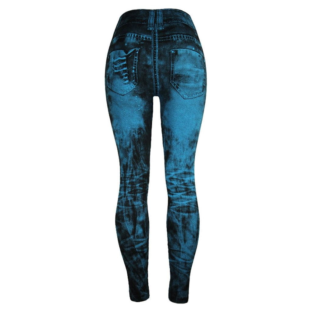 JWZUY Stretchy Skinny Jeans for Women Ripped Camo Gradient Jeans