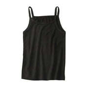 JWZUY Toddler Girls' Tank Tops Soft Cami Scoop Neck Undershirts Solid Sleeveless Cotton Camisoles for Summer Black 2-3 Years