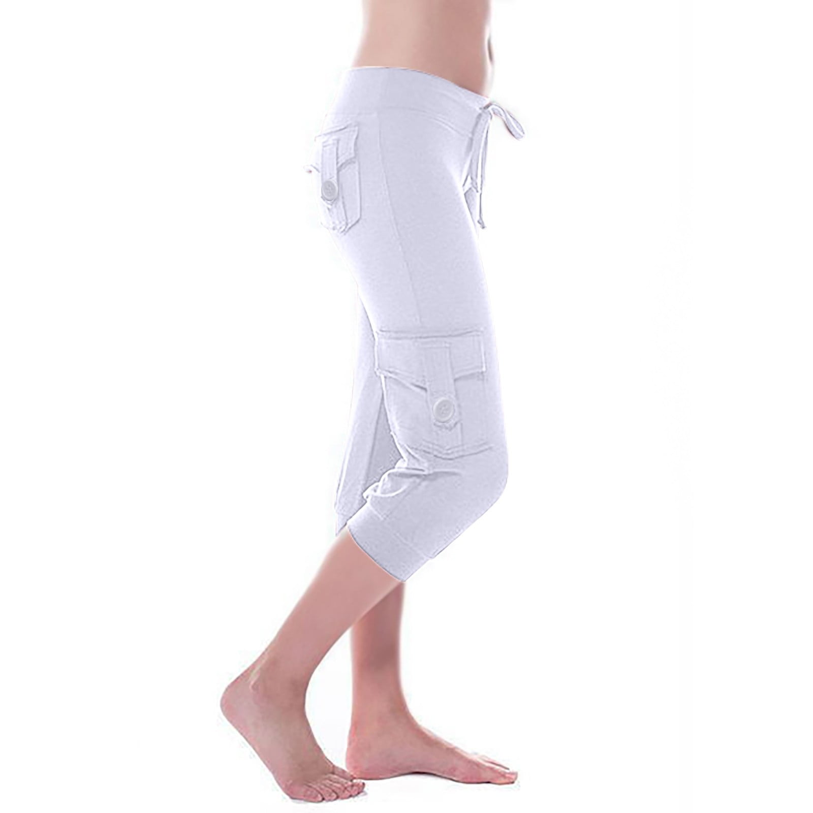 JWZUY Womens Camo Capris Workout Yoga Pants High Waisted Capri