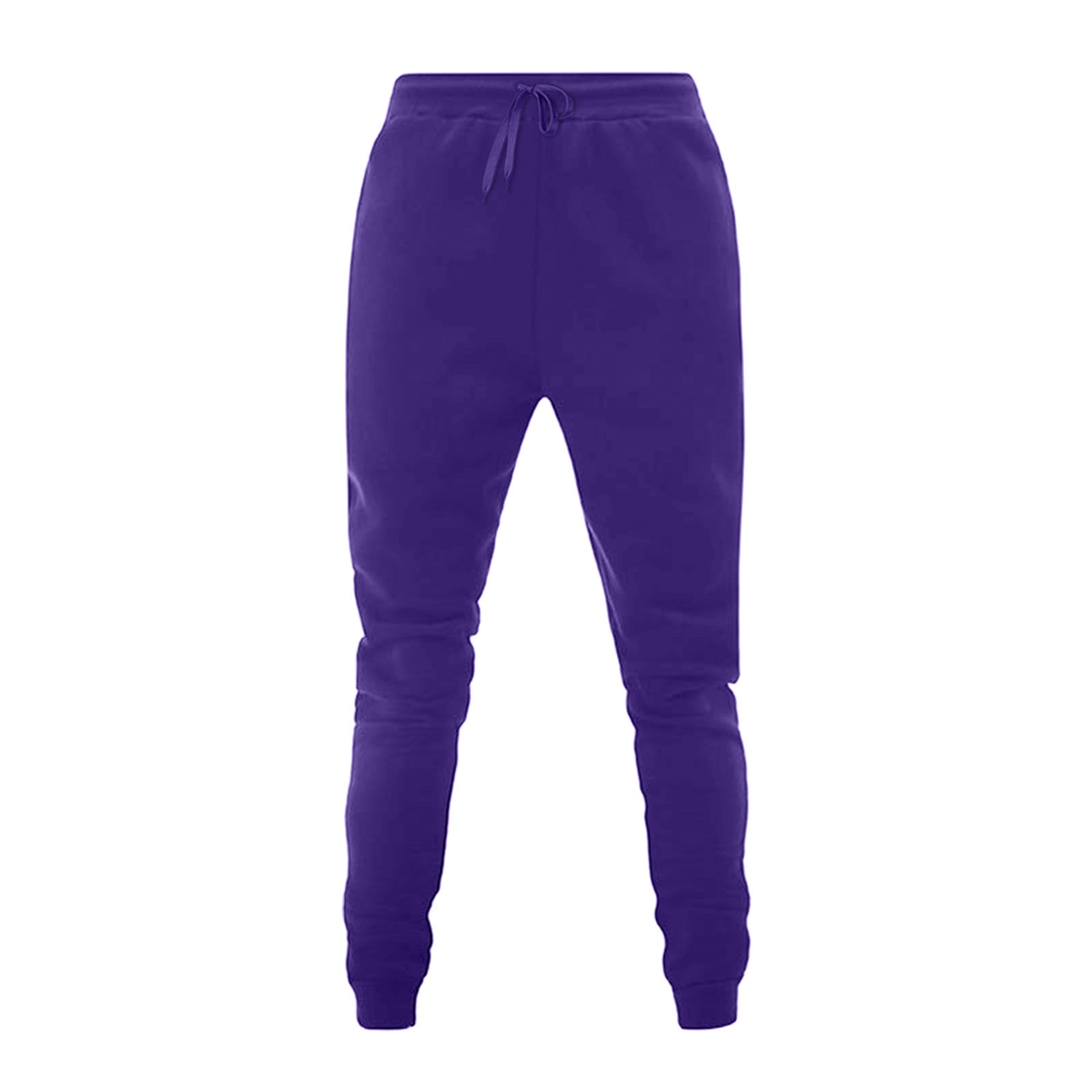 Wine And Unwind Waffle Knit Joggers In Violet