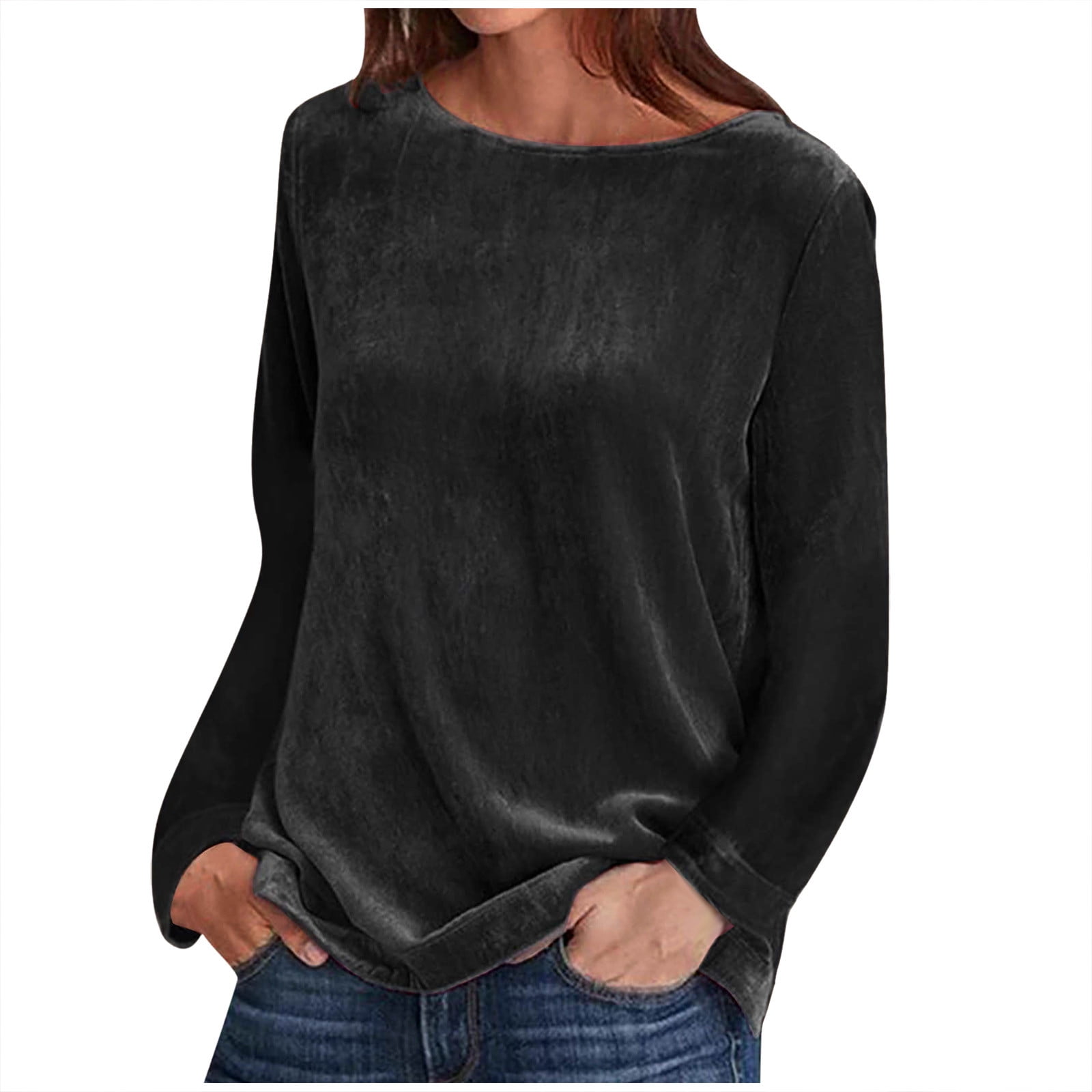 Velvet Lori Satin Viscose V Neck Long Sleeve Blouse - Cream main image 1