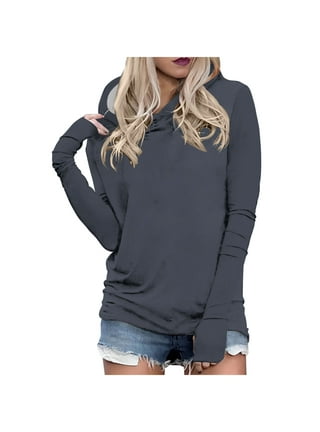 Pullover hoodie with thumb holes online