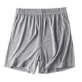 thumbnail image 1 of JWZUY Women's Ultra-Soft Pajama Lounge Shorts Elastic Waist Plus Sizes Homewear Plus Size Cotton Shorts Gray L, 1 of 6