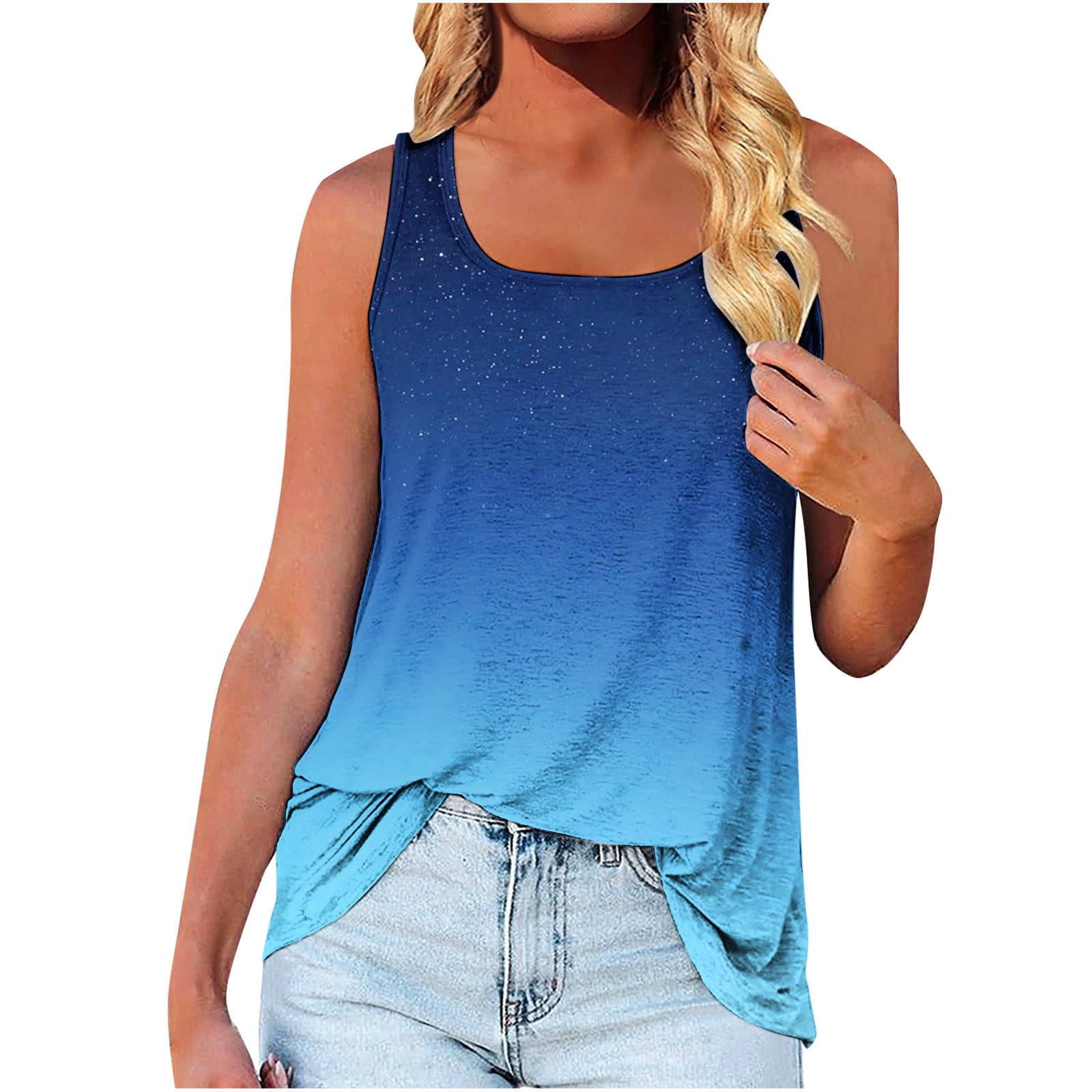 Thylashes Cotton BLUE Tank Top, Women's Innerwear, Summer