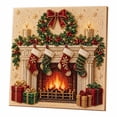 thumbnail image 1 of JWZZYD Christmas Decor Wreath Pearl Art Kit for Adults, 7.8x7.8 Inch Painting Kit With Frame, DIY Home Decor Wall Art, Beginner DIY Seasonal Party Gift 3D Pearl Sparkle, 1 of 6