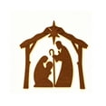 thumbnail image 1 of JWZZYD Lighted Nativity Scene Wooden Wall Decor, Warm Backlit Christmas Holy Family Silhouette Sign, Illuminated Religious Holiday Wall Art for Indoor Home, 1Pack, 1 of 5