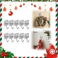 thumbnail image 1 of JWshufel 10 Pack Christmas Hooks for Indoor Outdoor Use with Strong Adhesive Power Suit for Hanging Decorations and Storage In Kitchen Bathroom Living Room 3.9x2.4x1.2in Clear, 1 of 6