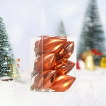 JWshufel 12 Pack Christmas Decorations Multifunctional Ornaments for Indoor or Outdoor Use with Unique Popcorn Design Enhance Holiday Ambiance In Your Home 3in Bronze