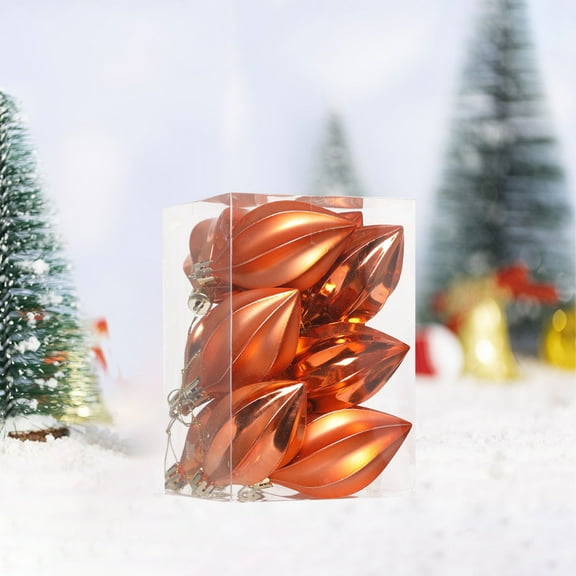 JWshufel 12 Pack Christmas Decorations Multifunctional Ornaments for Indoor or Outdoor Use with Unique Popcorn Design Enhance Holiday Ambiance In Your Home 3in Bronze