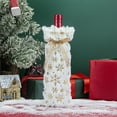 thumbnail image 1 of JWshufel Christmas Decorations Christmas Home Decor Wine Bottle Cover Velvet Bag for Holiday Party Restaurant Festive Dinner Unique Hostess Gift for Joyful Celebration 11in White, 1 of 6