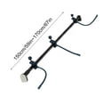 thumbnail image 1 of JWshufel Christmas Garland Stand for Heavy Duty Decoration with Sturdy Construction and Multiple Hooks Suit for Indoor and Outdoor Festive Display 59-66.9in Black, 1 of 3