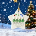thumbnail image 1 of JWshufel Christmas Ornaments Glass Sea Star for Trees Decorations with Friendship Symbol Suit for Holiday Festivities and Home Decor 3.9in White, 1 of 3
