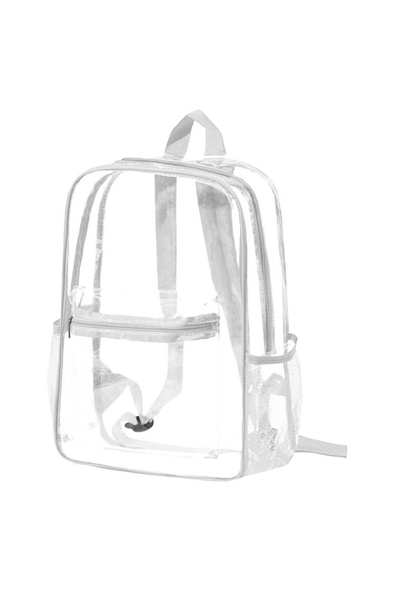 Clear Backpack for Stadium Approved Event Concert Sports Festival with Multiple Compartments and Long Lasting Design Suitable for All Ages Easy to Clean and Convenient Use