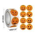 thumbnail image 1 of JWshufel Halloween Stickers Adhesive Label Funny Pumpkin Expressions Decals Lantern Face Decorate Spooky Party Trick Treat Boxes Cards Invitations Halloween Crafts Multicolor, 1 of 4