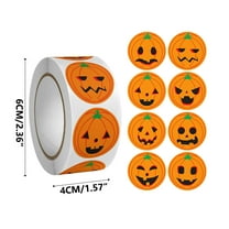 JWshufel Halloween Stickers Adhesive Label Funny Pumpkin Expressions Decals Lantern Face Decorate Spooky Party Trick Treat Boxes Cards Invitations Halloween Crafts Multicolor