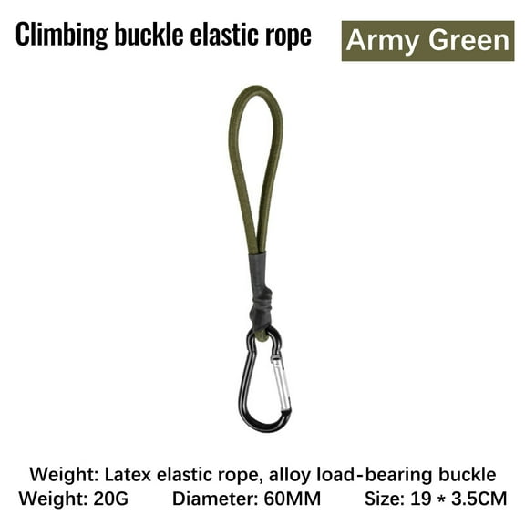 JWshufel Heavy Duty Bungee Cords with Hooks Elastic Rope Straps for Camping Portable Securing Tool for Bike Car Cargo Nail Tent Accessories Easy Installation