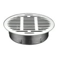 thumbnail image 1 of JWshufel High Capacity Stainless Steel Floor Drain for Outdoor Garden Use Long Lasting Smooth Insertion with Anti Odor Insect Proof Design Mirror Polished Finish with Hollow Bottom, 1 of 2