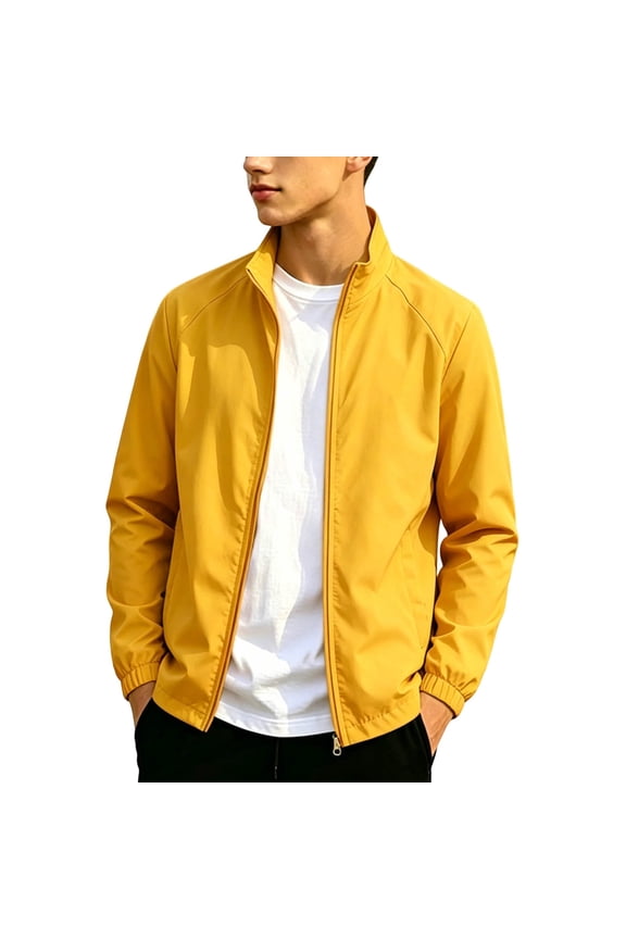 Kid's Solid Color Sports Coats Long Sleeve Hoodless Casual Outwear Laydown Collar Fall Golf Jacket Outdoor Top