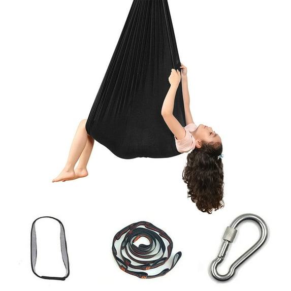 JWshufel Nylon Stretch for Indoor Outdoor Aerial Yoga Suit for Body Awareness Exercise Includes Hardware Max Capacity 110 Pounds Easy Setup