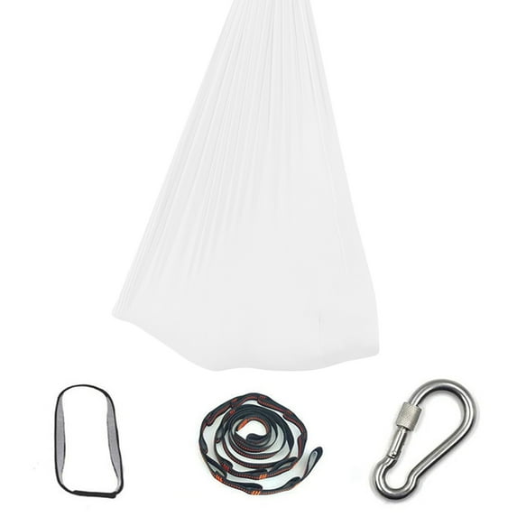 JWshufel Nylon Stretch for Indoor Outdoor Aerial Yoga Suit for Body Awareness Exercise Includes Hardware Max Capacity 110 Pounds Easy Setup