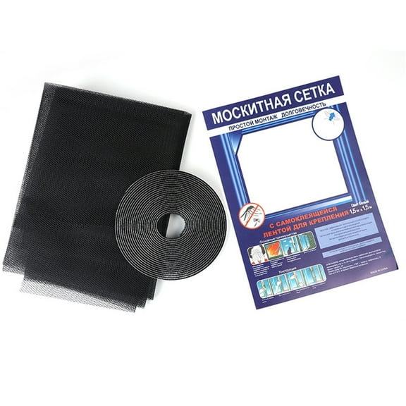 JWshufel Magnetic Insect Screen Mesh for Windows Easy Install DIY Fly and Mosquito Netting Curtain Convenient Washable Reusable Keep Out Home Protection 59.1inx59.1in