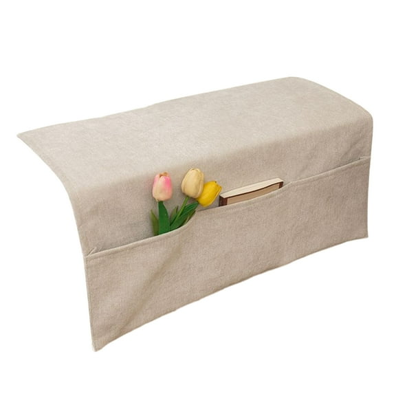 JWshufel Non Slip Pet Sofa Arm Covers with Pockets for Couch TV Remote Holder Washable Armchair Slipcovers Furniture from Pets and Wear for Living Room Recliners