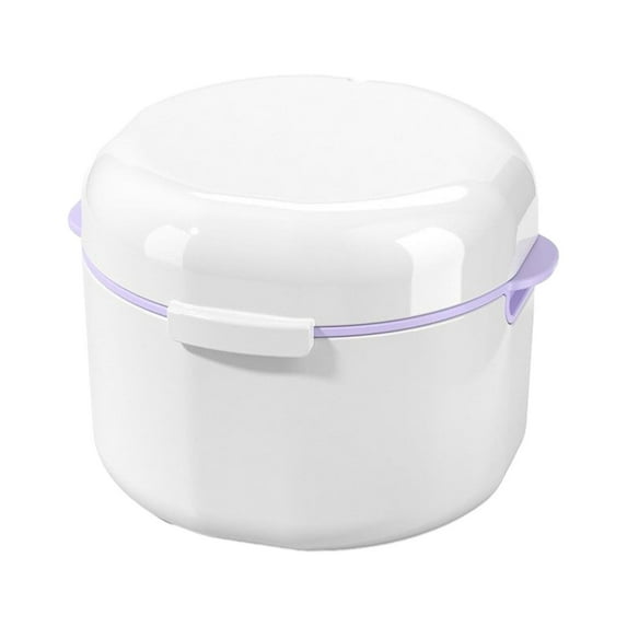 JWshufel Portable Double Layer Brace Storage Box with Drainage Design for Braces and Dentures 0.19 Long Lasting Plastic Compact Yet Spacious Suit for Orthodontic Retainers