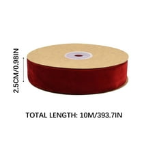 JWshufel Premium Velvet Ribbon for Gift Wrapping and Crafts,1 Inch Wide,75 Feet Long,Wired Edges for Christmas Decorations,Wreaths,Bows,DIY Floral Arrangement,Holiday and Party Decor