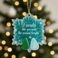 thumbnail image 1 of JWshufel Sea Glass Christmas Ornaments for Trees and Wreaths Handmade Decorations with Easy Hanging Suit Gift for Enhancing Holiday Decor with Style 3.9in Blue, 1 of 7