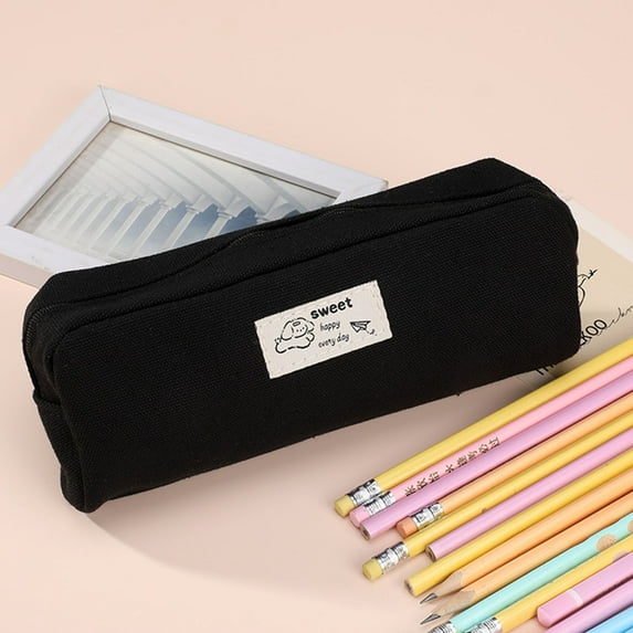 JWshufel Stylish Multi Function Pencil Case Organizer for Students and Adults Zipper Pouch for Office Supplies Cosmetics and Travel I Holds 30 Pens