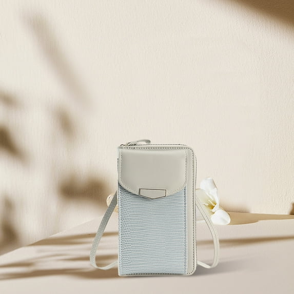 JWshufel Women's Crossbody Cell Phone Purse Wallet with Card Slots Small Shoulder Bag for Travel Shopping and Daily Use Suit Smartphones up to 6.5 Inches with Zipper Closure