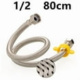 thumbnail image 1 of 50/80cm 1/2 Inch Explosion Proof Pipe Hose Braided Flexible Faucet Water Pipe for Kitchen Bathroom Toilet Pipe, 1 of 8