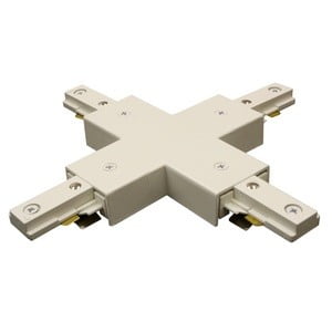 JX-BK-WAC Lighting-Accessory-Single Circuit J Series X Connector-7.13 Inches Wide by 0.75 Inches High-Black Finish