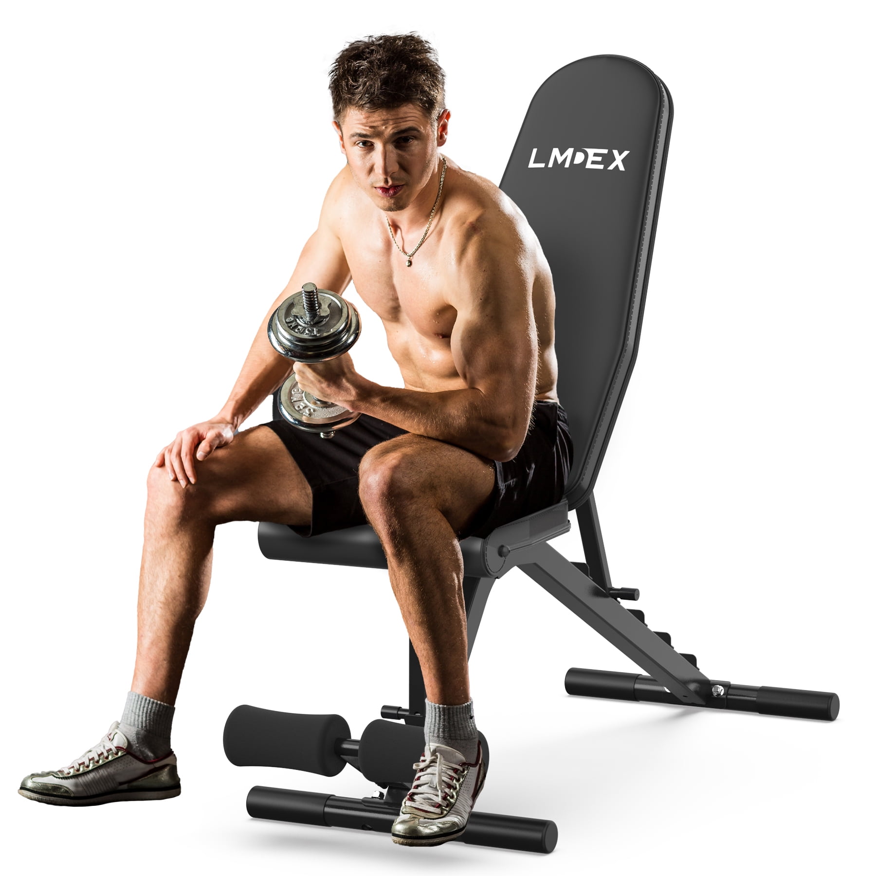 Gymenist exercise bench foldable and easy to carry no assembly needed stores hotsell