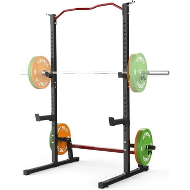 JX FITNESS Squat Rack Machine,Barbell Rack,Folding Weight and Bench Press Rack Stand,Maximum Weight 260Lbs