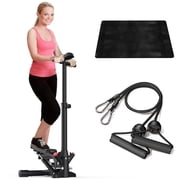 Stair Stepper with Handle - Home Cardio Fitness Machine, Twist Step Exercise Equipment for Glutes & Legs, Silent Hydraulic System