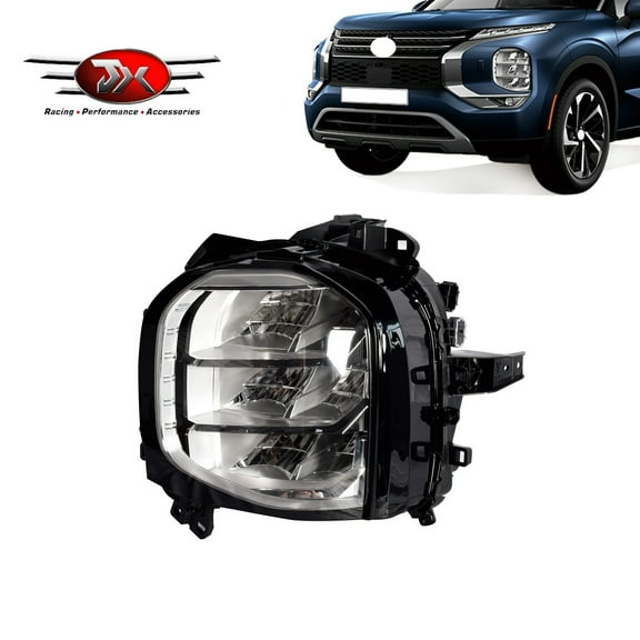 JX RACING Compatible with 2022 2023 2024 Mitsubishi Outlander Left LED Headlight Driver Headlamp Assembly