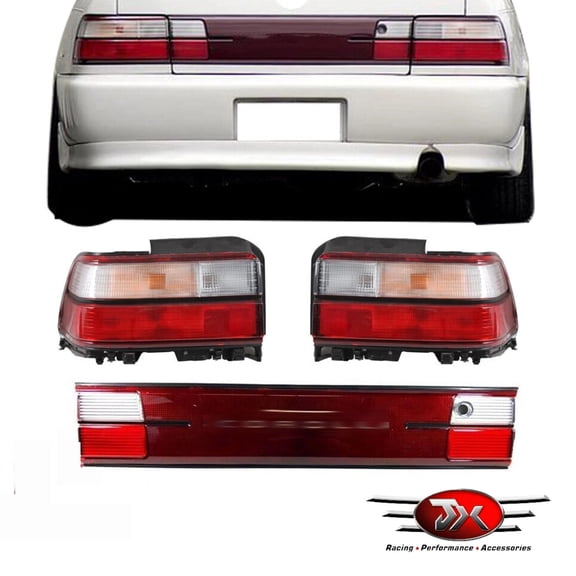 JX RACING Compatible with Toyota Corolla AE100 1993-1997 JDM Tail Lights Center License Board Garnish