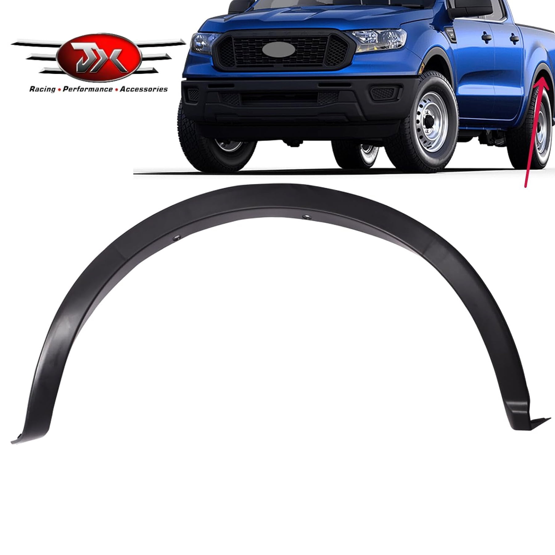 JX RACING Fender Flare Trim Compatible with 2019 2020 2021 2022 Ford ...