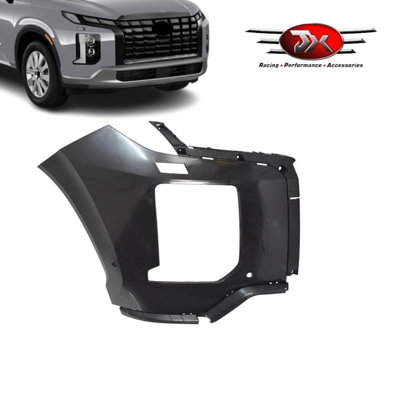 JX RACING Front Bumper Cover Right Side Compatible with 2023 2024 2025 Hyundai Palisade Limited SEL