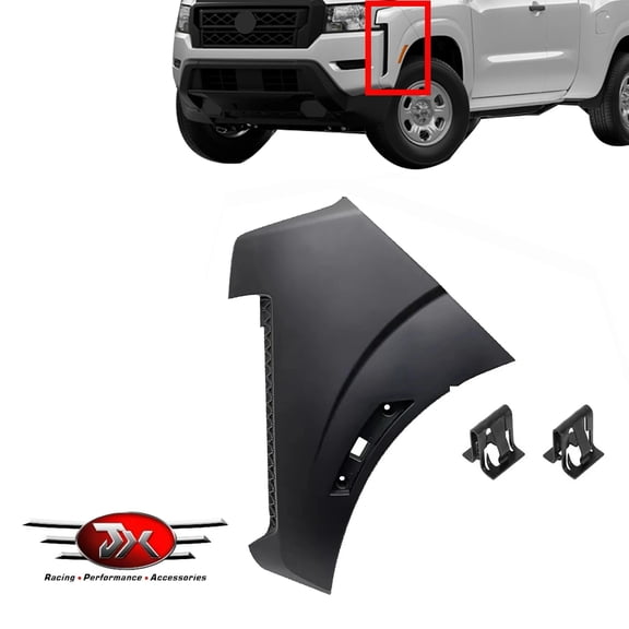 JX RACING Front Bumper End Left Driver Side Compatible with 2022-2024 Nissan Frontier Front Bumper Extension