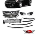 thumbnail image 1 of JX RACING Front Bumper Grille Trim Cover Air Deflector Kit Compatible with Buick Regal GS 2014-2017 Front Bumper Grille Assembly 8 PCS, 1 of 10