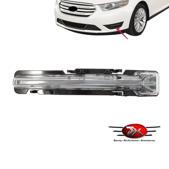 JX RACING Front Bumper Parking Fog Lights Lamp Compatible with 2010-2019 Ford Taurus Left Driver Side