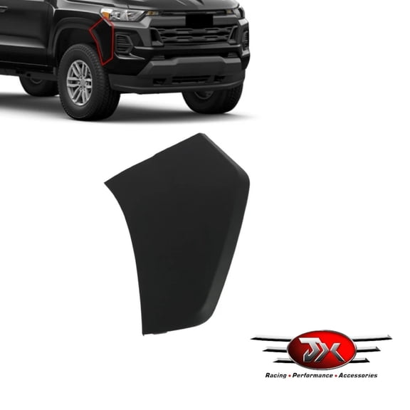 JX RACING Front Bumper Side Cover Right Compatible with 2023 2024 2025 Chevy Colorado Passenger Side Front Bumper End Cap 85617687
