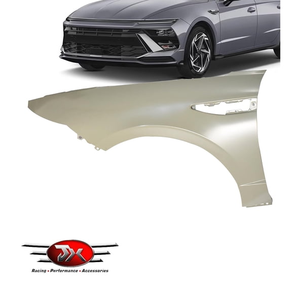 JX RACING Front Fender Steel Left Compatible with Hyundai Sonata 2024-2025 Fender Panel Driver Side 66310L1500