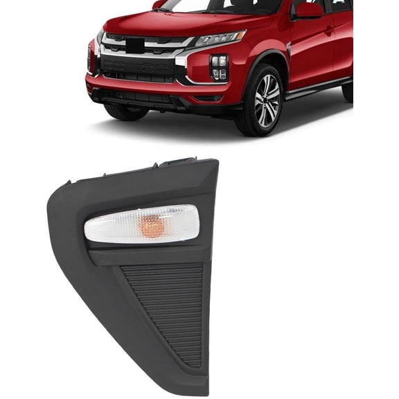 JX RACING Front Left Fender Light w/Cover Trim Compatible with 2020 2021 2022 2023 2024 2025 Mitsubishi Outlander Sport RVR